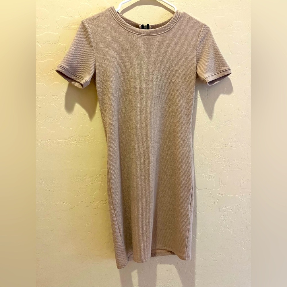 Tan Comfortable Dress Perfect for Work